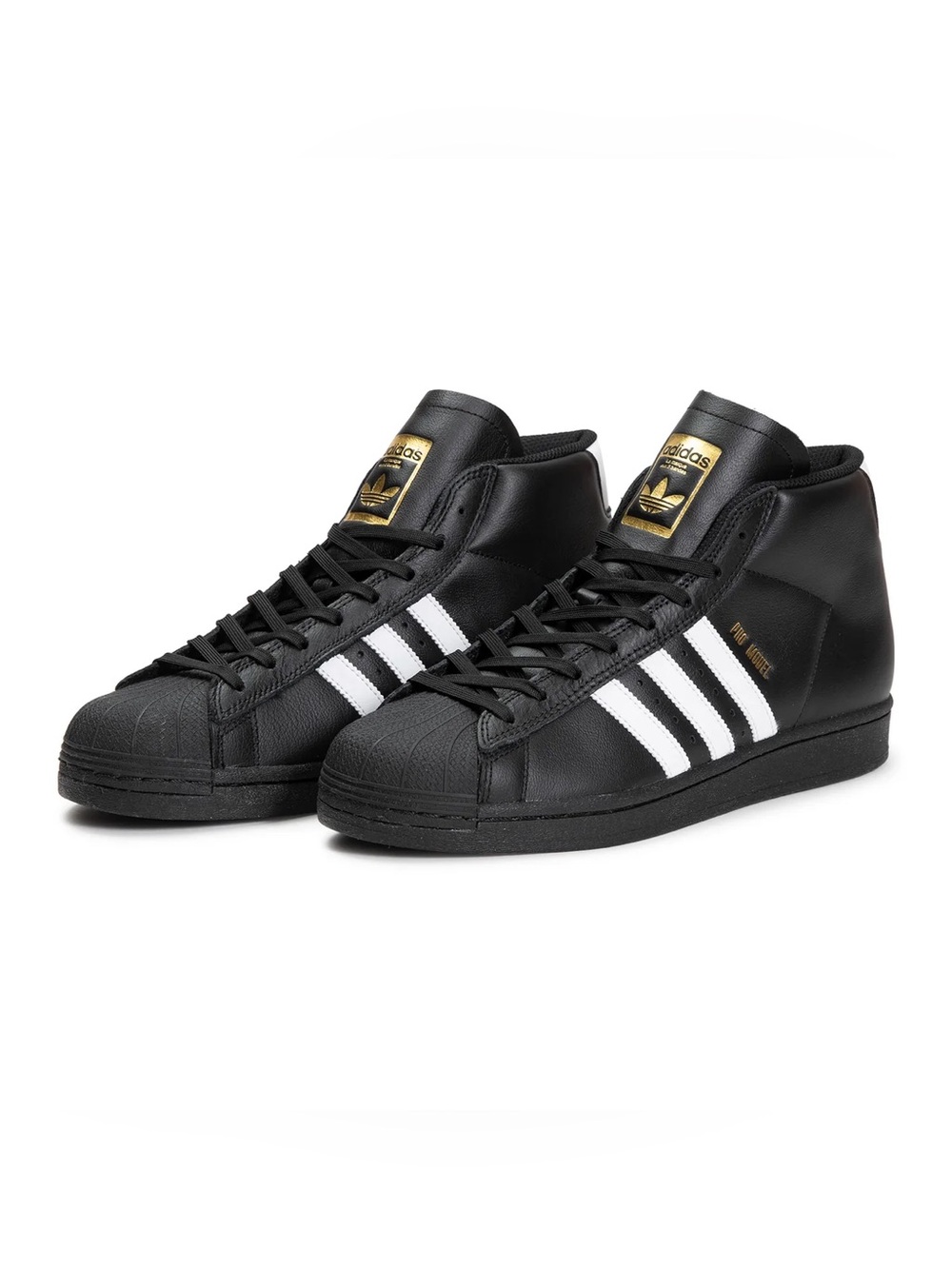 ADIDAS ORIGINAL PRO MODEL MEN'S-BLACK/WHITE SIZE 9
